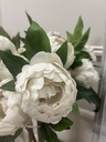 Ivory Double Head &quot;Real Feel&quot; Peony