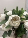 Ivory Double Head &quot;Real Feel&quot; Peony