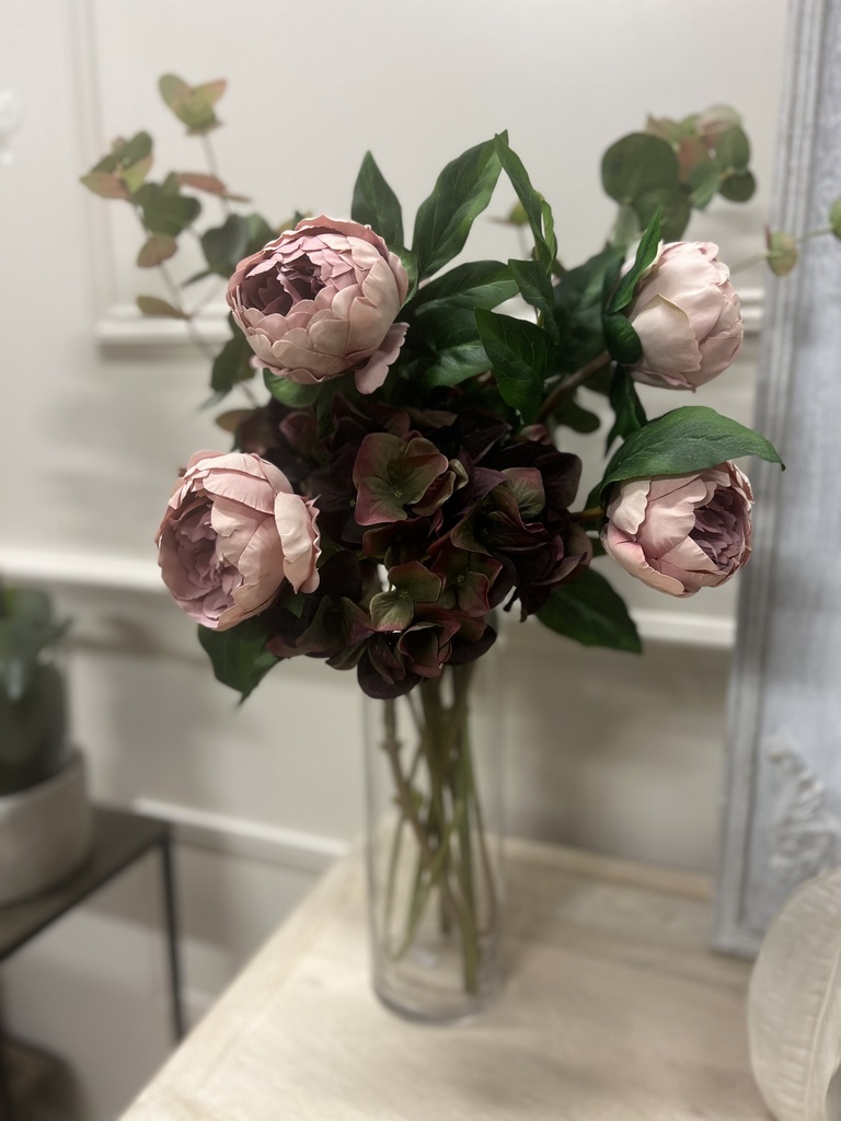 Pink Double Head &quot;Real Feel&quot; Peony