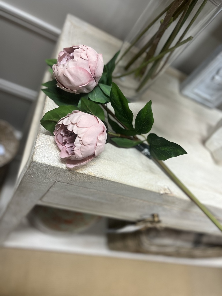 Pink Double Head &quot;Real Feel&quot; Peony
