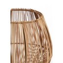 Evisa Rattan and Glass Candleholder