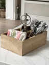 Natural Wood Cutlery Holder