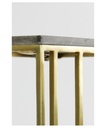 Marble & Antique Bronze Side Table 