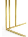 Marble & Antique Bronze Side Table 