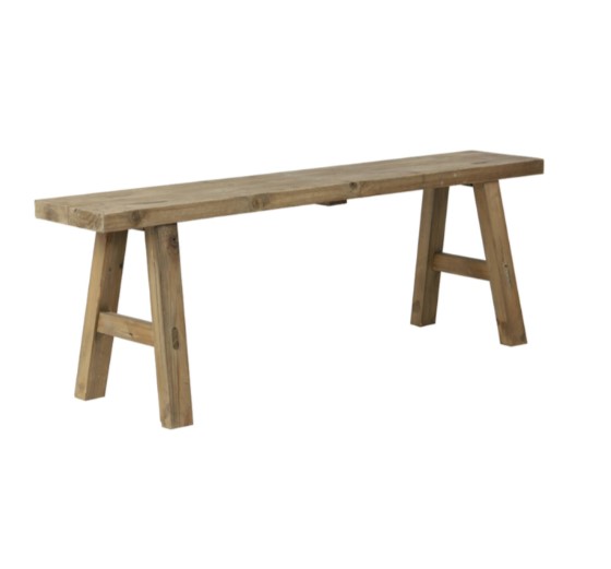 Safene Natural Wood Bench