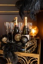 Gold Rectangular Metal Tray L 