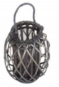 Small Grey Wash Willow Lantern