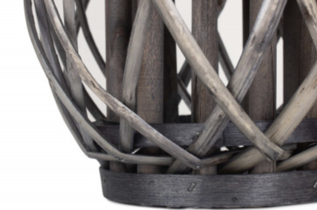 Small Grey Wash Willow Lantern