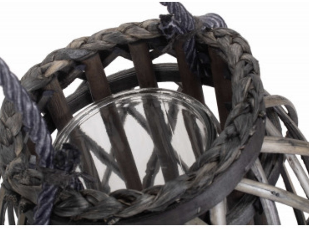 Small Grey Wash Willow Lantern
