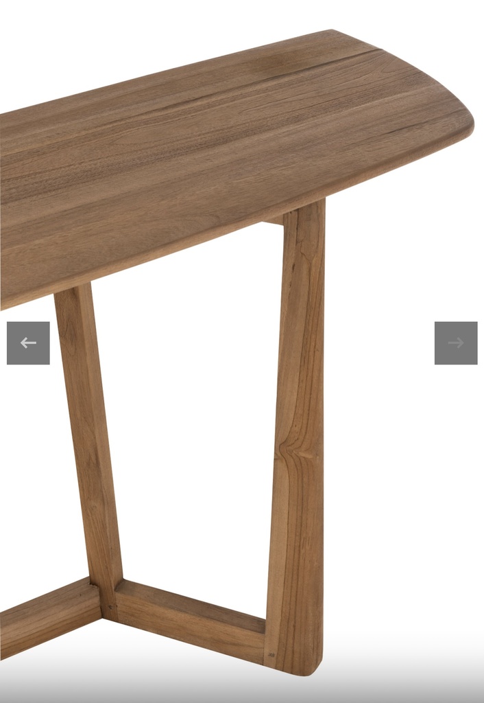 Natural Wood Console Table