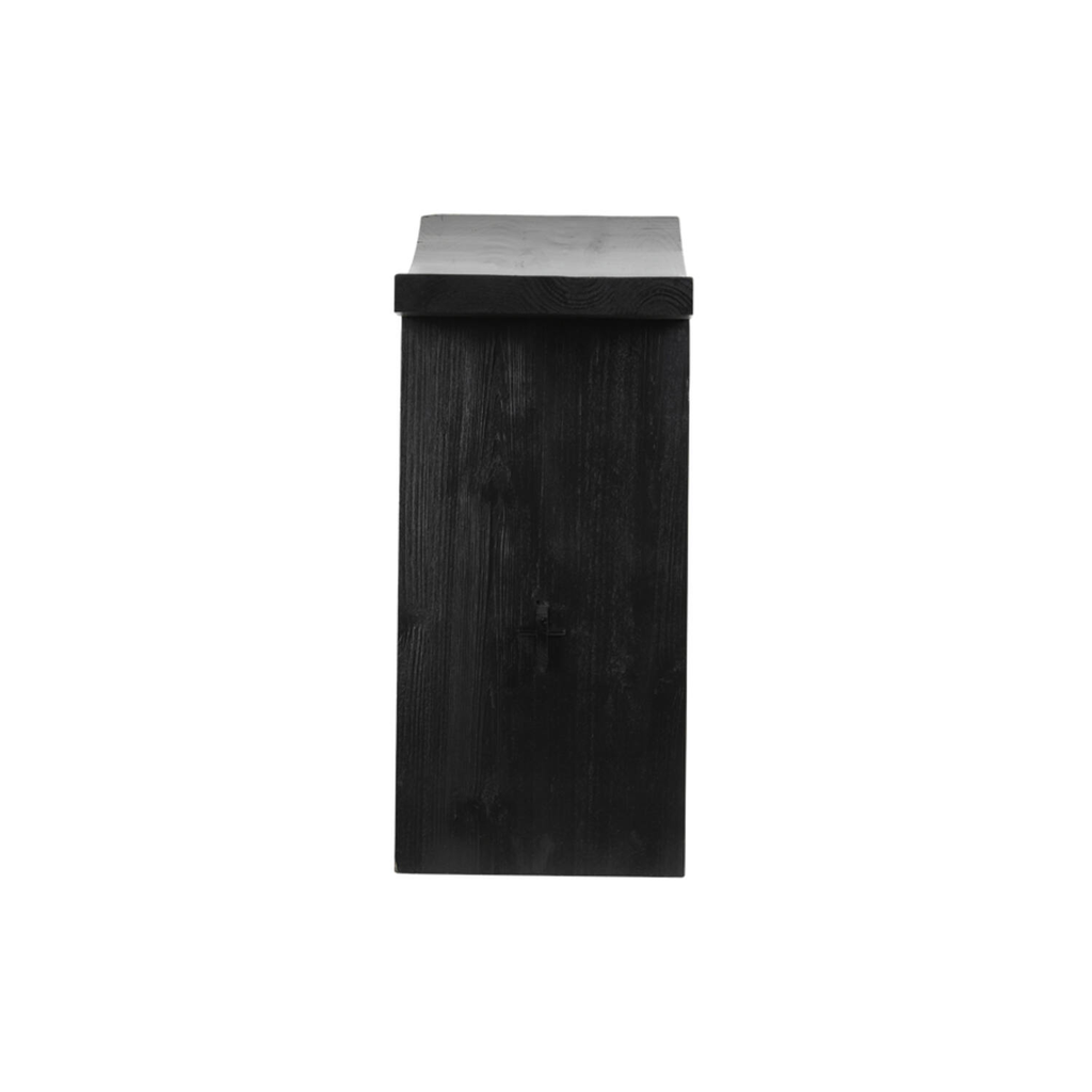 Samui Black Wood Stool Bench
