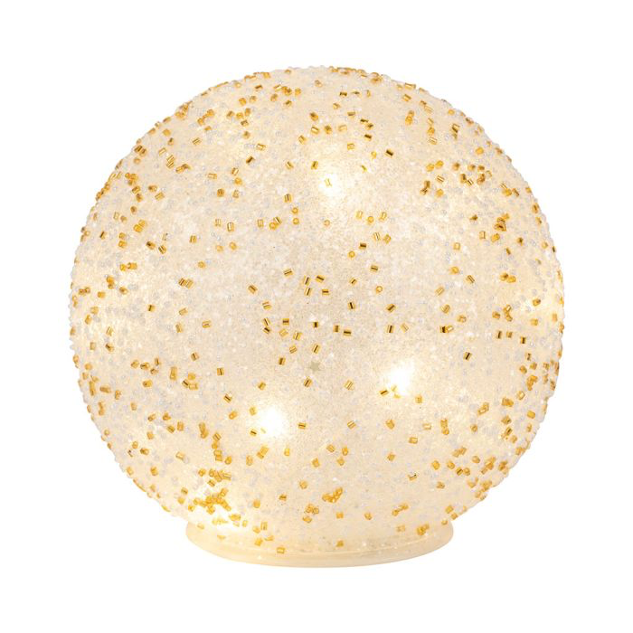 Gold Glitter Globe Decoration 15cm
