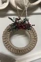 Jute and Berries Hanging Ring