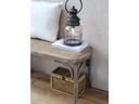 French Bench with wicker seat