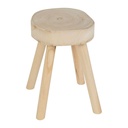 Natural Wood Stool/Side Table