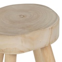 Natural Wood Stool/Side Table