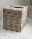 Rattan Square Tissue Box