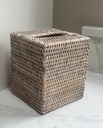 Rattan Square Tissue Box