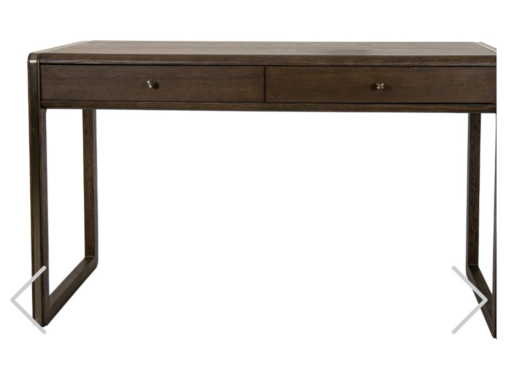 Kime Console Table - Solid Wood and Brass