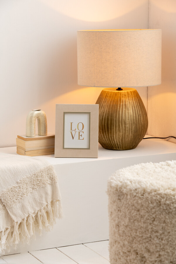 Beige Velvet Frame - 6x4 photo