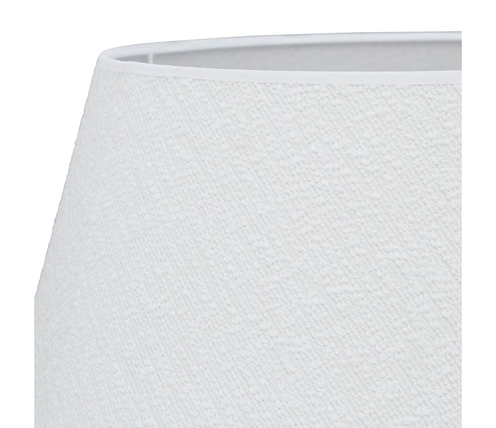 Off White Boucle Cotton Lampshade Diam 46cm
