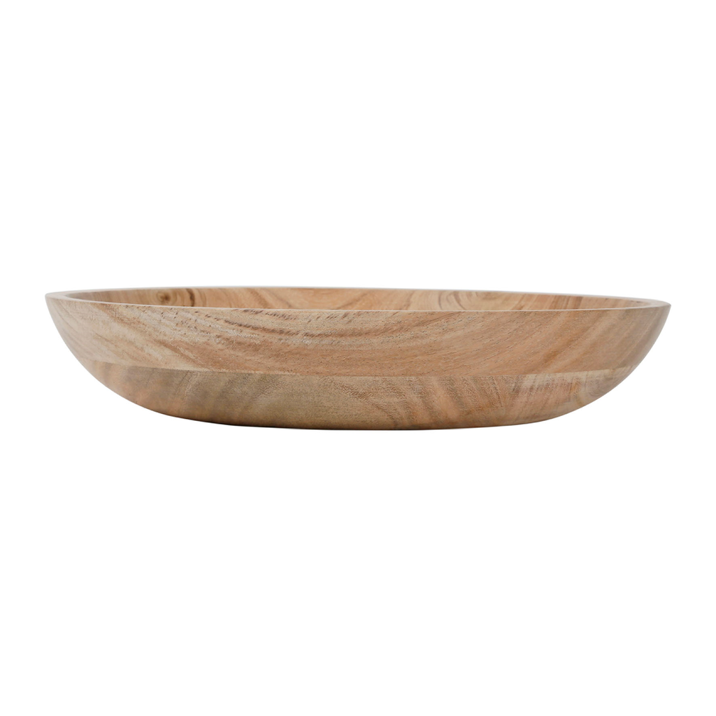 Natural deep wood bowl