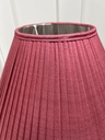 Pleated Silk Lampshade 40cm / Raspberry