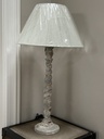 Green Striped Cotton Lampshade 40cm