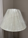 Green Striped Cotton Lampshade 40cm