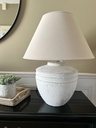 Tapered Taupe Linen Shade 40cm
