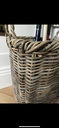 Square Kubu Rattan Umbrella Basket