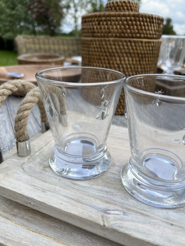 Abeille (Bee) Set of 6 Glass Tumblers