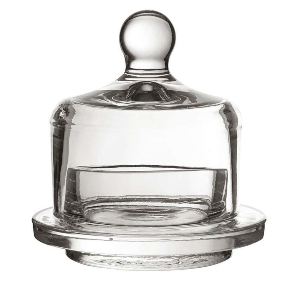 Small Glass Butter Dish