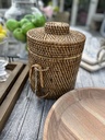 Rattan Ice Bucket with Gripper
