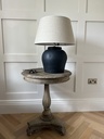 Matt Black Textured Stone Lamp - Base only