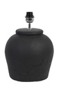 Matt Black Textured Lamp with Shade