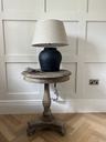 Matt Black Textured Lamp with Shade