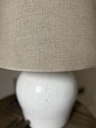 Matt Black Textured Lamp with Shade