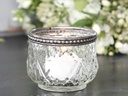 Etched glass Tealight holder