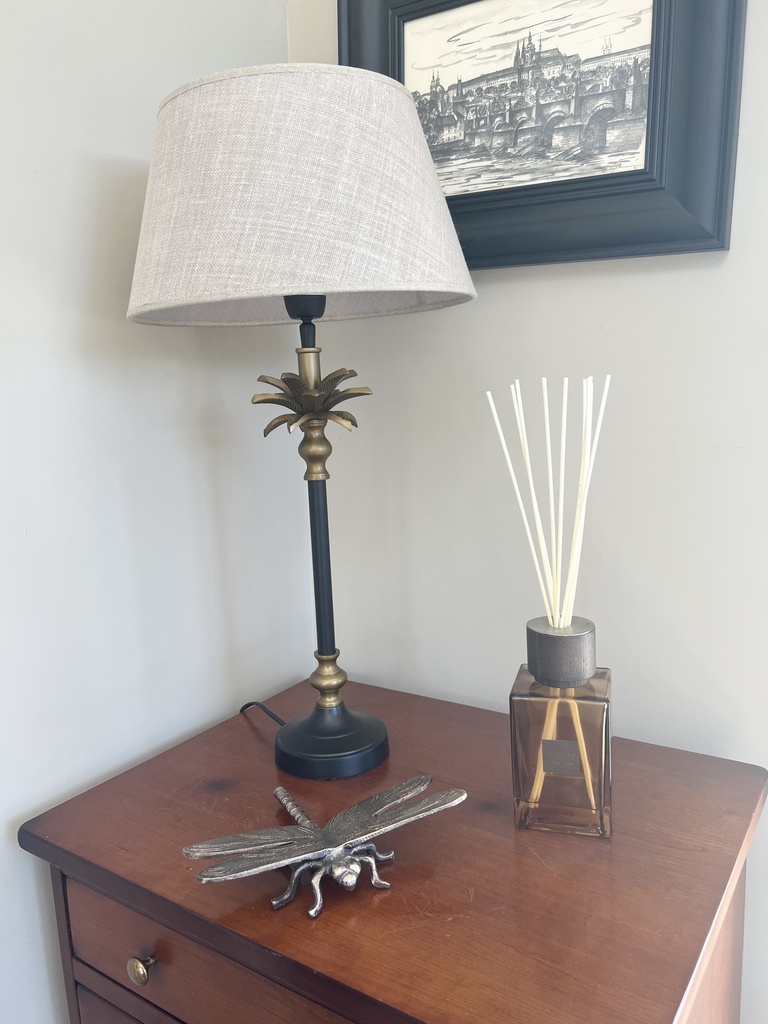 Mayfair Lamp with Linen Shade