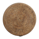 French Rattan Side Table/Stool