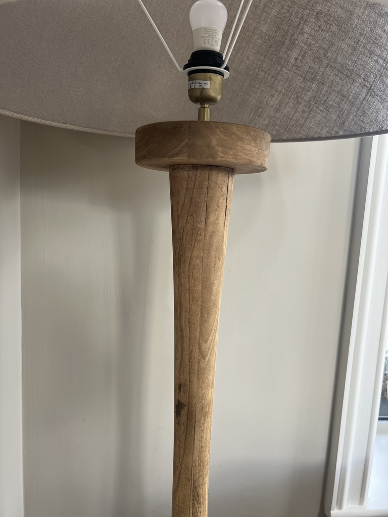 Carved Wood Floor Lamp (Base)