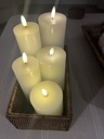 LED Slim Battery Candle (Remote Control) H20, Diam 6cm