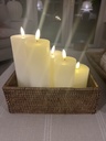 LED Slim Battery Candle (Remote Control) H20, Diam 6cm