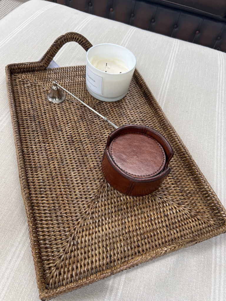 Large French Rattan Tray