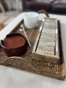 Large French Rattan Tray