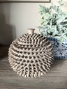 Round decorative textured box