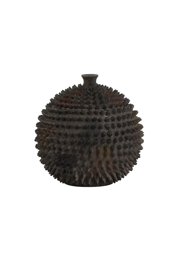Round decorative textured box