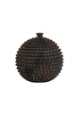 Round decorative textured box