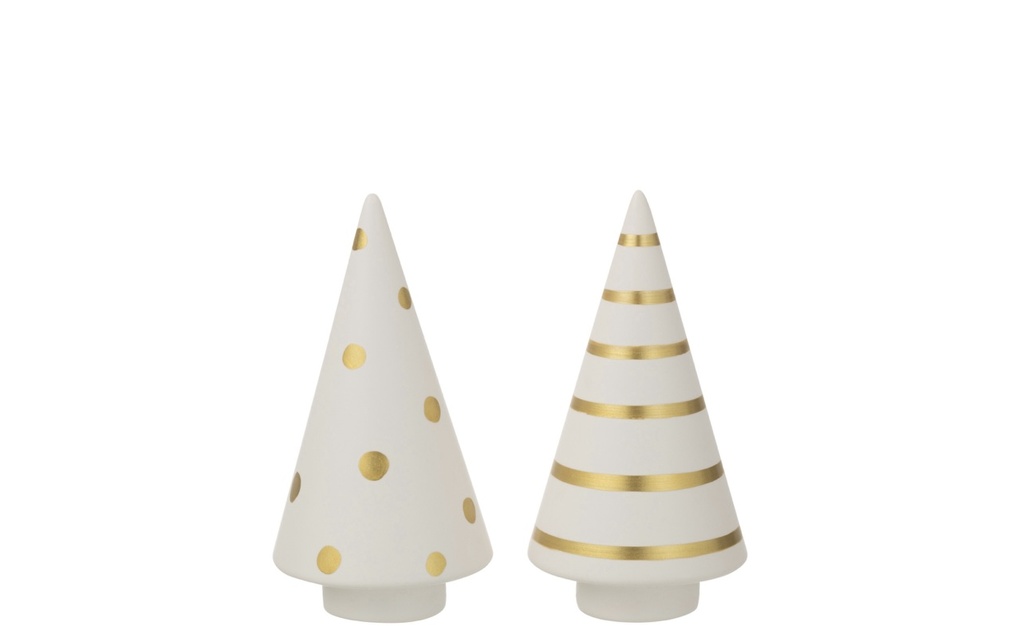 Pair of Ceramic Christmas Trees
